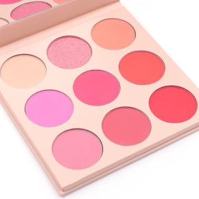 OEM private label powder blush long-lasting high pigment 9 color blush palette