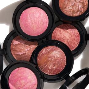 Makeup Custom Cruelty Free Vegan Baked Powder Blush Marble Texture Shimmer Glitter