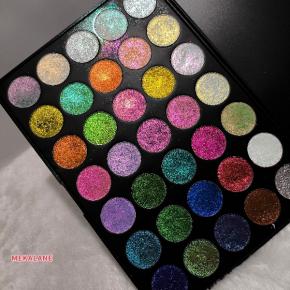 Private label high glitter color changing rainbow eyeshadow multiple effects long lasting