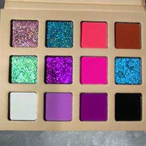 Hot Selling 12 Color Multi-Chrome Chameleon Eyeshadow Palette Double Chrome Glitter Vegan Cruelty Free